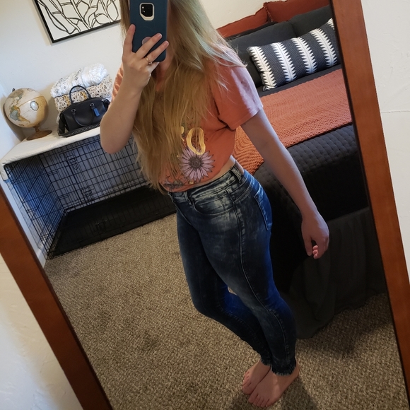 Zara Uniquely Dyed Skinny Jeans - Picture 3 of 10